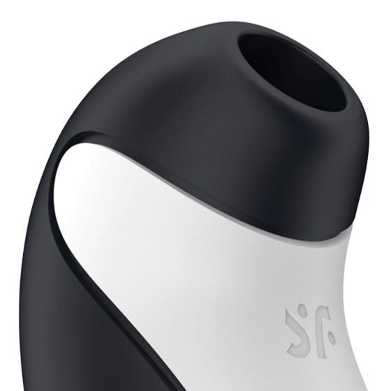 Satisfyer Orca - stimulator de clitoris rezistent la apă cu undă aeriană (negru-alb)