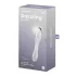 Satisfyer Dazzling Crystal 1 - dildo dublu capăt - sticlă transparentă