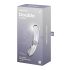 Satisfyer Double Crystal - dildo din sticlă cu două capete (transparent)