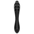 Satisfyer Dazzling Crystal 1 - dildo dublu capăt - sticlă - negru