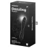 Satisfyer Dazzling Crystal 1 - dildo dublu capăt - sticlă - negru