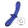 Satisfyer Double Crystal - dublu dildo sticlă (albastru)