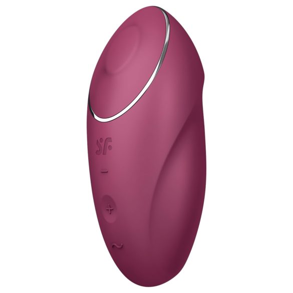 Satisfyer Tap & Climax 1 - vibrator și stimulator clitoris 2în1 - roșu