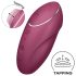 Satisfyer Tap & Climax 1 - vibrator și stimulator clitoris 2în1 - roșu