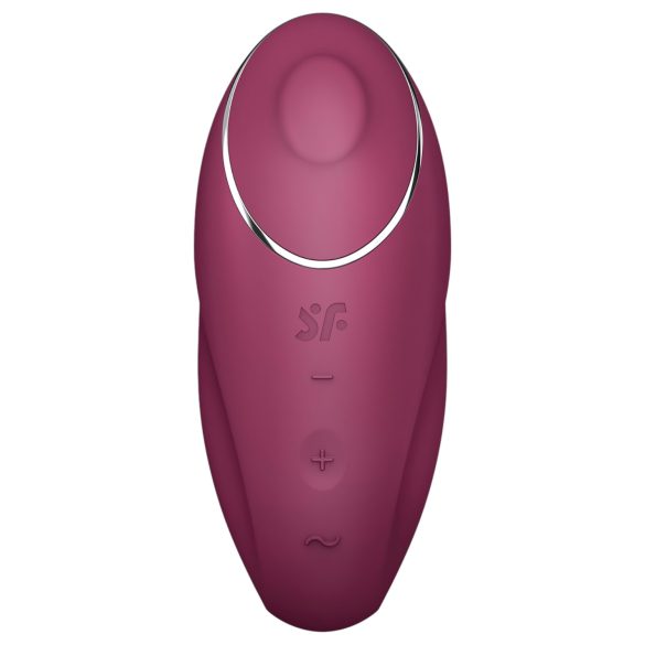 Satisfyer Tap & Climax 1 - vibrator și stimulator clitoris 2în1 - roșu