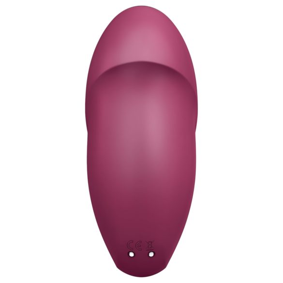 Satisfyer Tap & Climax 1 - vibrator și stimulator clitoris 2în1 - roșu