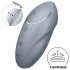 Satisfyer Tap & Climax 1 - vibrator clitoral 2în1 - gri