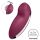 Satisfyer Tap & Climax 2 - 2în1 stimulent clitoridian și vibrator (roșu)