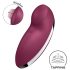 Satisfyer Tap & Climax 2 - 2în1 stimulent clitoridian și vibrator (roșu)