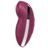 Satisfyer Tap & Climax 2 - 2în1 stimulent clitoridian și vibrator (roșu)