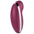 Satisfyer Tap & Climax 2 - 2în1 stimulent clitoridian și vibrator (roșu)