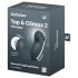Satisfyer Tap & Climax 2 - Vibrator 2în1 (gri)