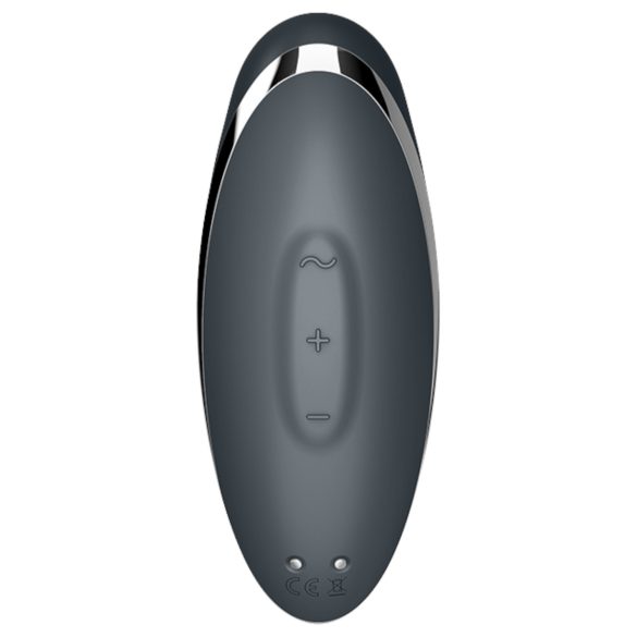 Satisfyer - Vibrator clitoridian 2 în 1 cu atingere - gri