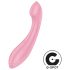 Satisfyer G-Force - vibrator reîncărcabil rezistent la apă pentru punctul G (roz)