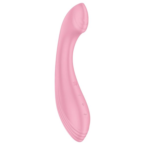 Satisfyer G-Force - vibrator reîncărcabil rezistent la apă pentru punctul G (roz)