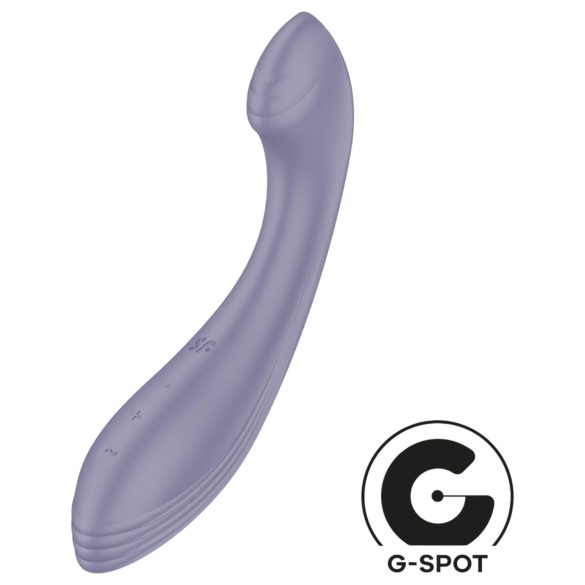 Satisfyer G-Force - vibrator tip G cu acumulator, rezistent la apă, mov