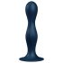 Satisfyer Double Ball-R - dildo cu greutăți - silicon albastru