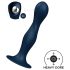 Satisfyer Double Ball-R - dildo cu greutăți - silicon albastru