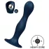 Satisfyer Double Ball-R - dildo cu greutăți - silicon albastru