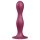 Satisfyer Double Ball-R - dildo cu ventuză și greutate (roșu)