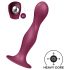 Satisfyer Double Ball-R - dildo cu ventuză și greutate (roșu)