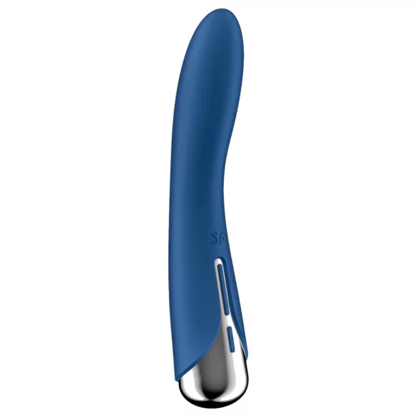 Satisfyer - Vibrator tip G cu cap rotativ - albastru