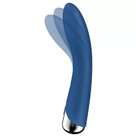 Satisfyer - Vibrator tip G cu cap rotativ - albastru