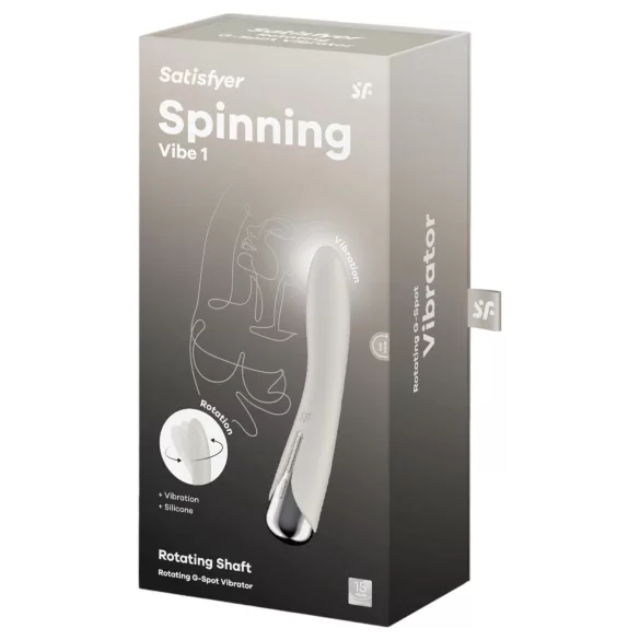Satisfyer Spinning Vibe 1 - vibrator rotativ pentru punctul G - bej