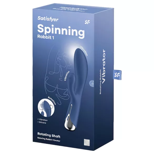 Satisfyer Spinning Rabbit 1 - vibrator rotativ cu braț pentru clitoris