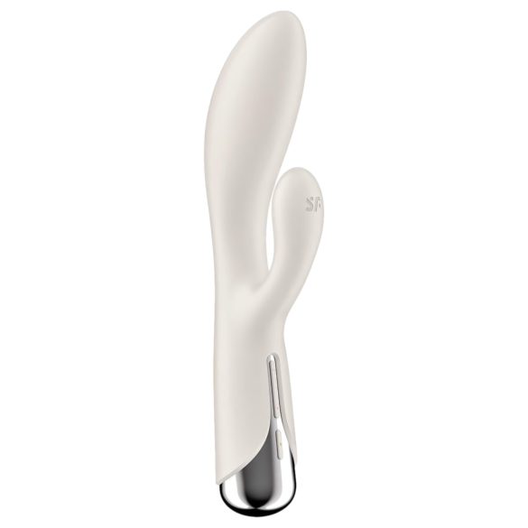 Satisfyer Spinning Rabbit 1 - vibrator pentru clitoris cu braț rotativ - bej