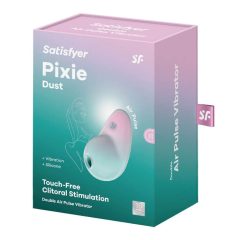   Satisfyer Pixie Dust - Stimulator clitoridian cu unde de aer reîncărcabil (menta-roz)
