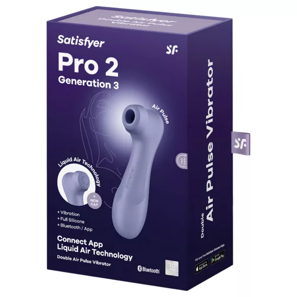 Satisfyer Pro 2 Gen3 - stimulator clitoris cu unde de aer inteligent - mov