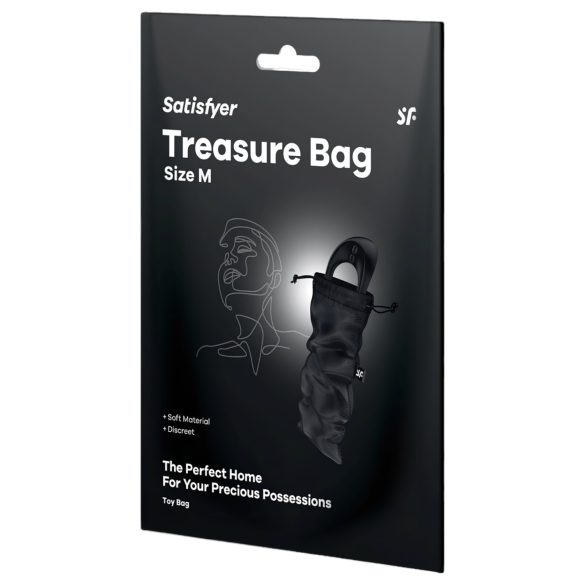 Satisfyer Treasure Bag - geantă depozitare - mediu (negru)