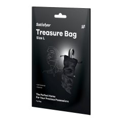   Satisfyer Treasure Bag L - geantă de depozitare pentru jucării sexuale - medie (neagră)