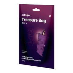  Satisfyer Treasure Bag L - geantă de depozitare pentru jucării sexuale - mărime medie (mov)