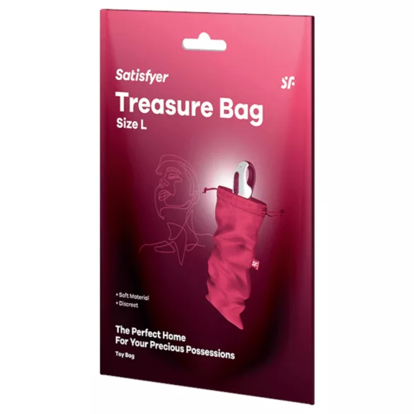 Satisfyer - sac depozitare discret - mărime mare - roz
