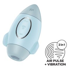   Satisfyer Controlul Misiunii - stimulator de clitoris cu unde de aer, reîncărcabil (albastru)
