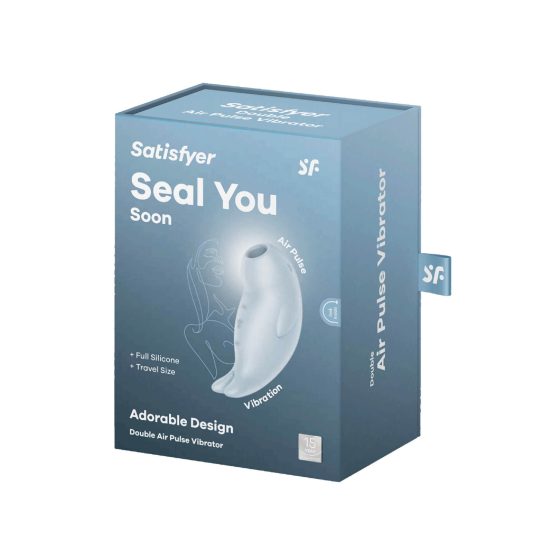 Satisfyer Seal You Soon - masajator clitoridian cu valuri de aer, reîncărcabil (albastru)
