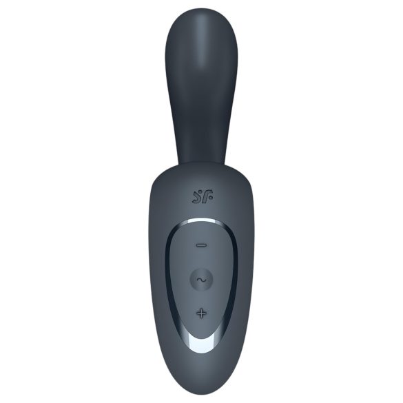 Satisfyer G for Goddess 1 - vibrator clitoridian și punctul G - silicon gri