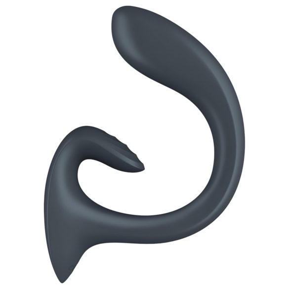 Satisfyer G for Goddess 1 - vibrator clitoridian și punctul G - silicon gri