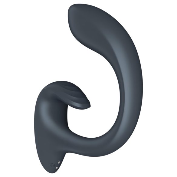 Satisfyer G for Goddess 1 - vibrator clitoridian și punctul G - silicon gri