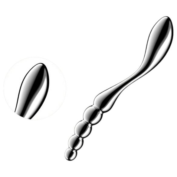 Satisfyer Star Force 1 - dildo din oțel cu bile (argintiu)