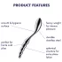 Satisfyer Star Force 1 - dildo metalic cu bile - oțel inoxidabil argintiu