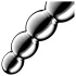 Satisfyer Star Force 1 - dildo metalic cu bile - oțel inoxidabil argintiu