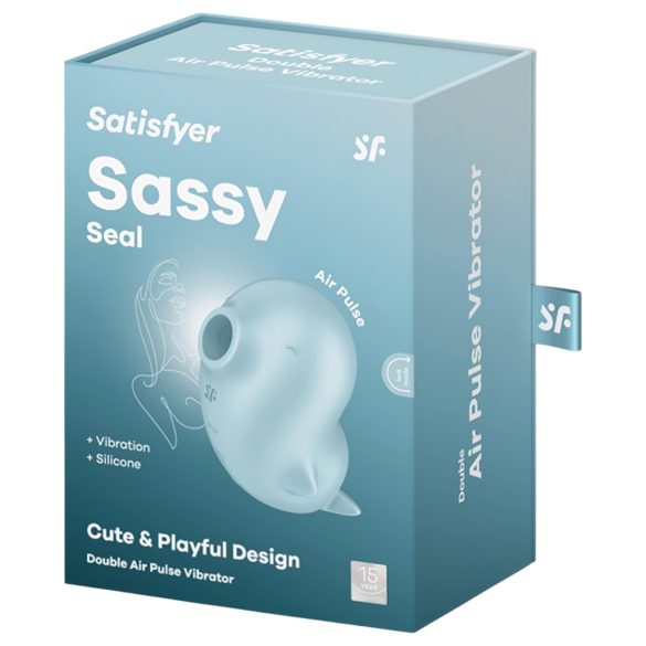Satisfyer Sassy Seal - stimulator clitoridian cu unde de aer - turcoaz