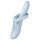 Satisfyer Heat Flex 4 - vibrator cu încălzire și braț pentru clitoris (argintiu)