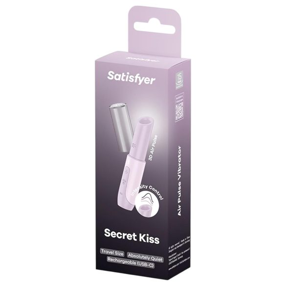 Satisfyer Secret Kiss - vibrator clitoridian cu unde de aer - roz