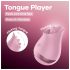 Satisfyer Tongue Player - vibrator cu limbă pentru clitoris - roz