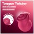 Satisfyer Tongue Twister - vibrator lingual rotativ pentru clitoris (roz)