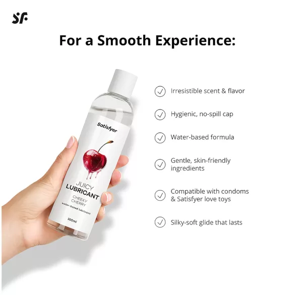 Satisfyer - lubrifiant aromatizat - cireșe - 300ml